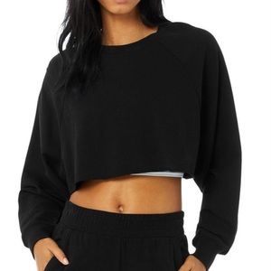 Alo Double Take Cropped Pullover